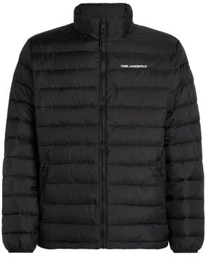 KARL LAGERFELD Lightweight Quilted Jacket - Black