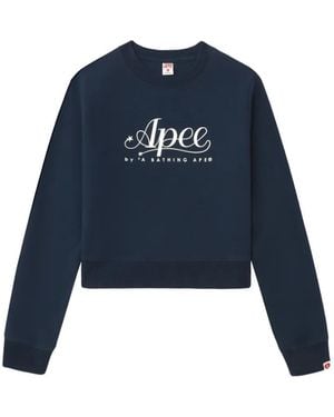 A Bathing Ape Logo Jumper - Blue