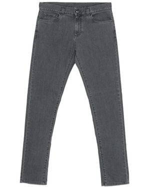 Canali Logo-Patch Jeans - Grey
