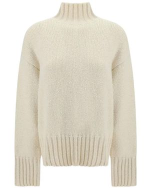 Jil Sander Ribbed-Knit Sweater - White