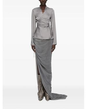 Rick Owens Laura Ls Top - Grey