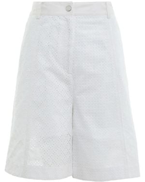3.1 Phillip Lim Pantalones Cortos Con Bordado Inglés - Blanco