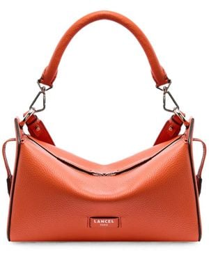 Lancel Louison Grained Leather Shoulder Bag - Red