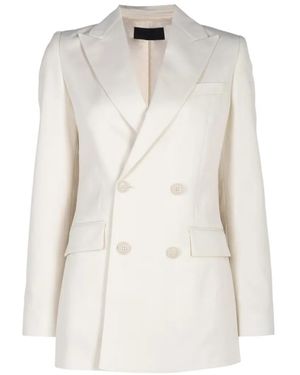 Nili Lotan Weston Double-Breasted Blazer - White