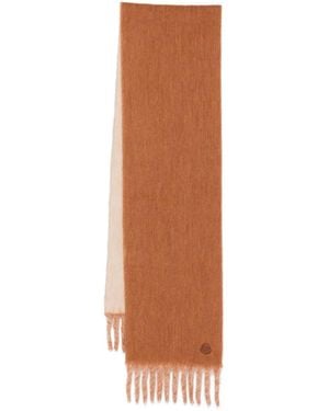 Moncler Fringed Scarf - Brown