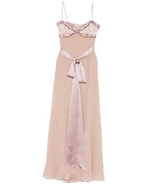 Valentino Garavani Lace-Detail Maxi Dress - Pink