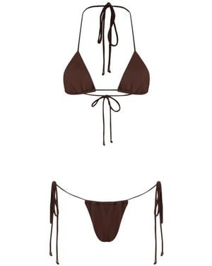 Amir Slama Bikini Con Tiras - Blanco
