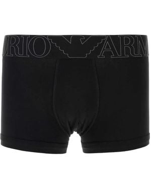 Emporio Armani Stretch Boxers - Black