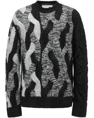 Feng Chen Wang Cable-Knit Sweater - Black