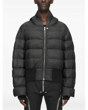 Rick Owens Plumífero Tower Con Capucha - Negro