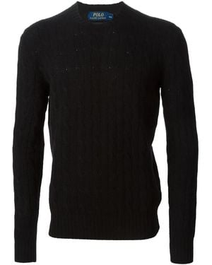 Polo Ralph Lauren Cable Knit Jumper - Schwarz