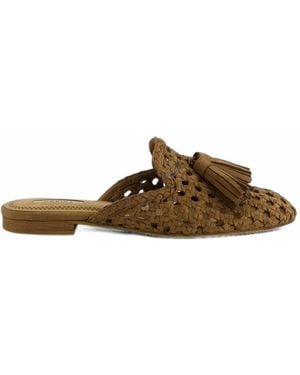 Corina Woven Tassel Slip-On - Brown