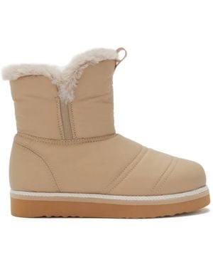 Odissi Rose Lined Elasticated Boots - Natural