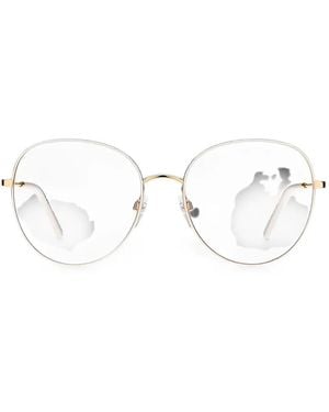 Marc Jacobs Marc Round-Frame Glasses - White