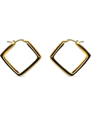 Lisa Nik Square-Hoop Earrings - Metallic