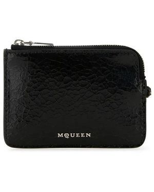 McQueen Mcqueen Tバー ジップコインポーチ - ブラック