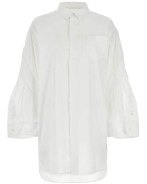 Sacai Thomas Mason Shirt Dress - White