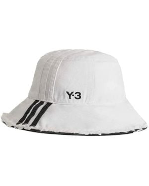 Y-3 Striped Hat - White