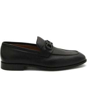 Ferragamo Leather Loafers - Black