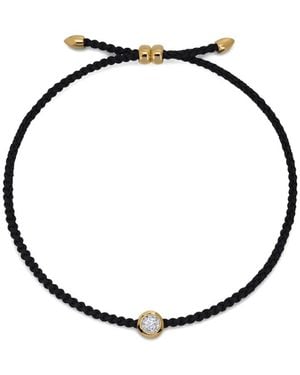 Monica Vinader Bead Solitaire Diamond Bracelet - Metallic