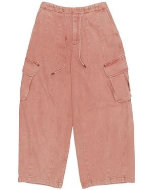 Bimba Y Lola Drawstring Cargo Trousers - White