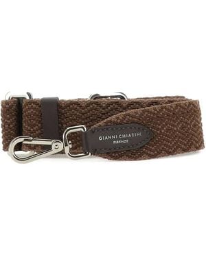 Gianni Chiarini Correa de hombro con ribete - Marrón