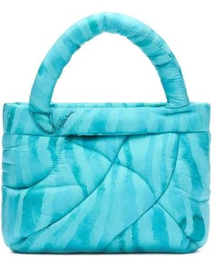 Roberto Cavalli Bolso Shopper Mini Acolchado - Azul