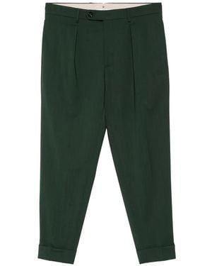 Berwich Pantalon Chiaia À Plis - Green