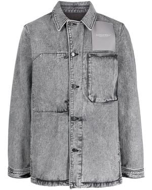 A_COLD_WALL* Logo-Print Denim Jacket - Grey