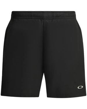 Oakley Logo-Print Shorts - Black