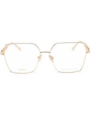 Philipp Plein Geometric-Frame Glasses - White