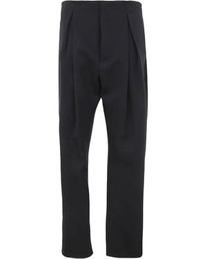 SAPIO Pantaloni Plissettati Con Tasche - Nero