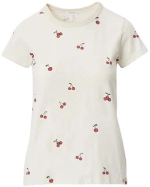 Rag & Bone Cherry-Print T-Shirt - White