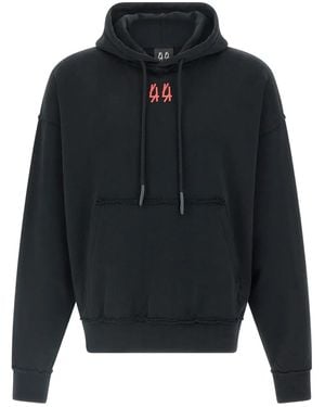 44 Label Group Logo-print Hoodie - ブルー