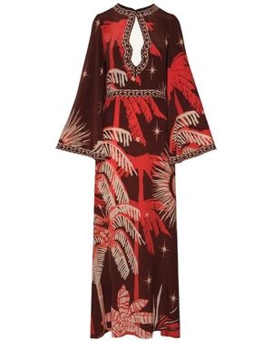 Johanna Ortiz Leyenda Del Tiempo Maxi Dress - Red