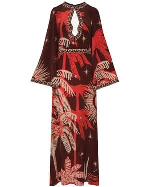 Johanna Ortiz Leyenda Del Tiempo Maxi Dress - Red