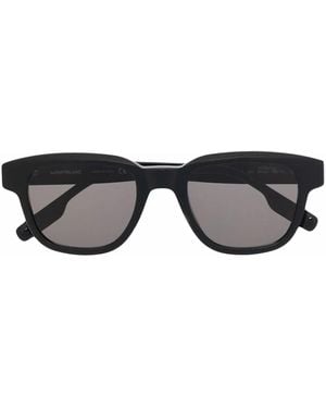 Montblanc Occhiali Da Sole Squadrati - Nero