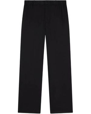 ARMANI EXCHANGE Elasticated-Waist Wide-Leg Pants - Black