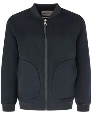 Amaranto Bomber Con Zip - Blu