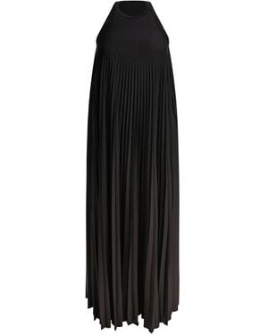 Max Mara Halter-Neck Pleated Dress - Black