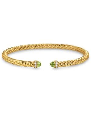 David Yurman 18Kt Cablespira Flex Diamond Bracelet (4Mm) - Metallic