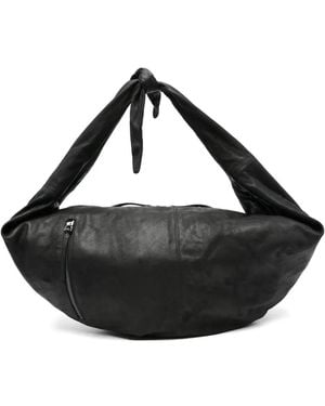 AUTENTICA 504 Knot Zip Leather Backpack - Black