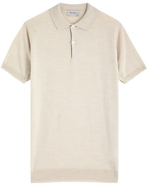 John Smedley Payton Polo Shirt - Natural