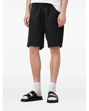 AllSaints Drawstring Elastic-Waist Shorts - Black