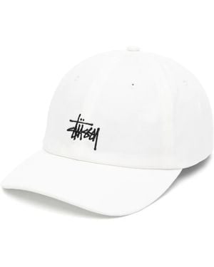 Stussy Cappello Da Baseball Con Ricamo - Bianco