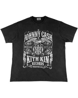 Kith Camiseta Outlaw Records De X Johnny Cash - Negro
