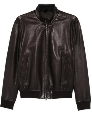 Tagliatore Leather Jacket - Black