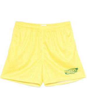 BLUE SKY INN Voetbalshorts Met Logoprint - Geel