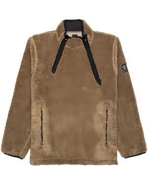 South2 West8 Felpa Con Zip - Marrone