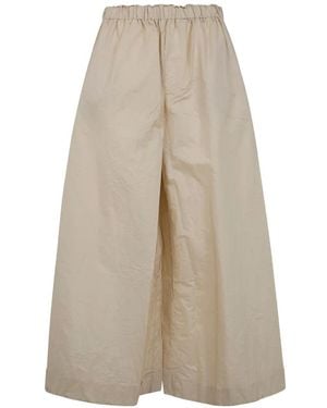 Daniela Gregis Elasticated-Waistband Pants - Natural